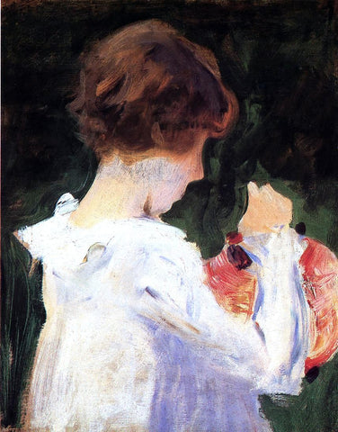  John Singer Sargent Study of Polly Barnard for 'Carnation, Lily, Lily, Rose' - Hand Painted Oil Painting