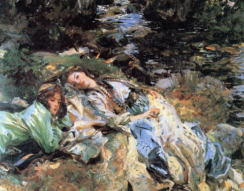  John Singer Sargent A Brook - Hand Painted Oil Painting