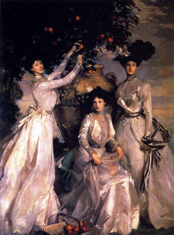  John Singer Sargent The Ladies Alexandra, Mary and Theo Acheson - Hand Painted Oil Painting