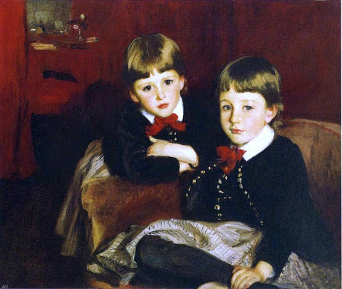  John Singer Sargent The Sons of Mrs. Malcolm Forbes (also known as The Forbes Brothers) - Hand Painted Oil Painting