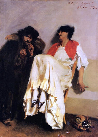  John Singer Sargent The Sulphur Match - Hand Painted Oil Painting