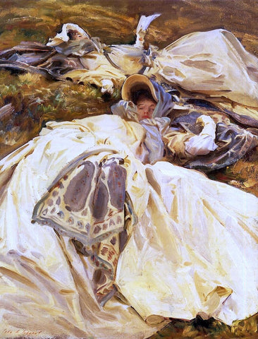  John Singer Sargent Two Girls in White Dresses - Hand Painted Oil Painting