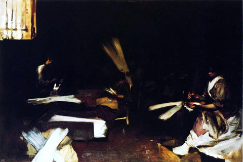  John Singer Sargent Venetian Glass Workers - Hand Painted Oil Painting