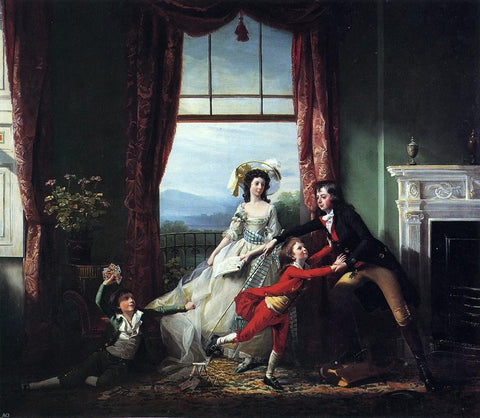  John Singleton Copley The Stillwell Family - Hand Painted Oil Painting