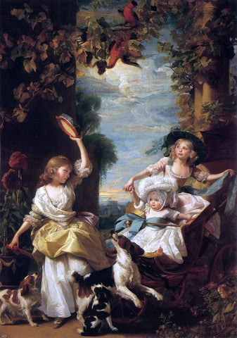  John Singleton Copley The Three Youngest Daughters of George III - Hand Painted Oil Painting