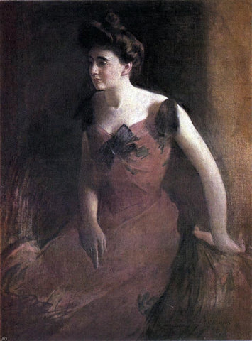  John White Alexander Woman in a Red Dress - Hand Painted Oil Painting