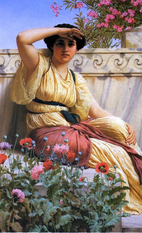  John William Godward A Tryst - Hand Painted Oil Painting