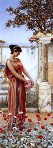  John William Godward An Idle Hour - Hand Painted Oil Painting