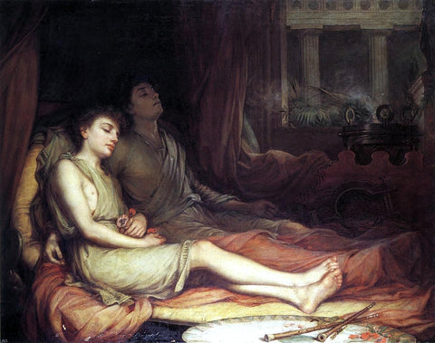  John William Waterhouse Sleep and His Half-Brother Death - Hand Painted Oil Painting