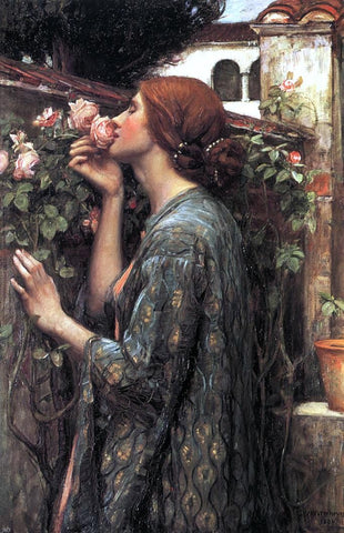  John William Waterhouse The Soul of the Rose - Hand Painted Oil Painting