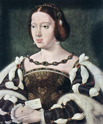  Joos Van Cleve Portrait of Eleonora, Queen of France - Hand Painted Oil Painting