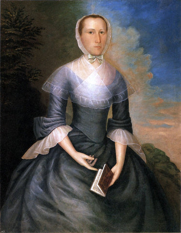  Joseph Badger Mrs. Nathaniel Brown (Anna Porter Brown) - Hand Painted Oil Painting