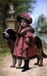  Joseph Edouard Stevens Man's Best Friend - Hand Painted Oil Painting