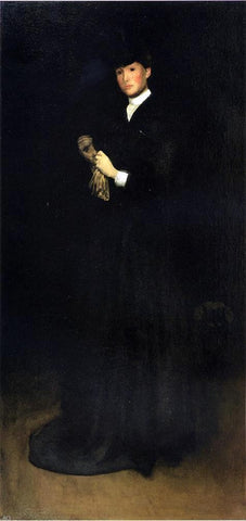  Joseph Rodefer De Camp Arrangement in Black, No. 8: Portrait of Mrs. Cassatt - Hand Painted Oil Painting