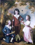  Joseph of Derby The Children of Hugh and Sarah Wood of Swanwick, Derbyshire - Hand Painted Oil Painting