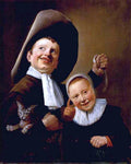  Judith Leyster A Boy and a Girl with a Cat and an Eel - Hand Painted Oil Painting