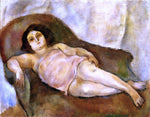 Jules Pascin Model in a Pink Slip - Hand Painted Oil Painting