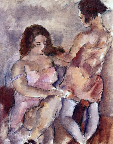  Jules Pascin Two Young Women - Hand Painted Oil Painting