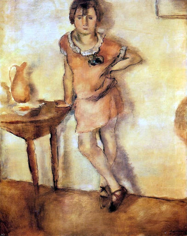  Jules Pascin Young Girl in a Dress - Hand Painted Oil Painting