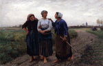  Jules-Adolphe Breton Setting out for the Fields - Hand Painted Oil Painting