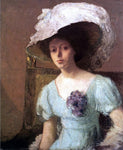  Julian Alden Weir The Blue Gown - Hand Painted Oil Painting