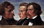  Julius Hubner Carl Friedrich Lessing, Carl Sohn, and Theodor Hildebrandt - Hand Painted Oil Painting