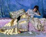  Julius LeBlanc Stewart Lady on a Pink Divan - Hand Painted Oil Painting