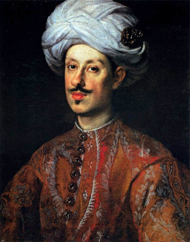  Justus Sustermans Portrait of Ferdinando II de' Medici Dressed in Oriental Costume - Hand Painted Oil Painting