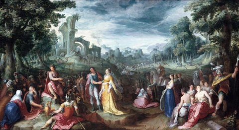  Karel Van Mander The Continence of Scipio - Hand Painted Oil Painting