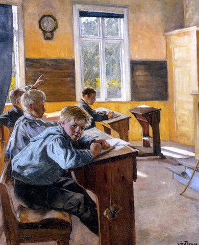  Karen Elizabeth Tornoe In The Classroom - Hand Painted Oil Painting