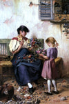  Laszlo Pataky Von Sospatak Preparing the Bridal Bouquet - Hand Painted Oil Painting