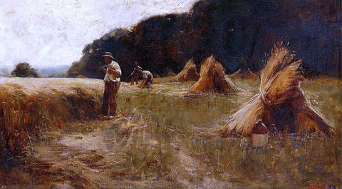  Leon Augustin L'hermitte) The Harvesters - Hand Painted Oil Painting