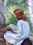  Lilla Cabot Perry Child with Red Hair Reading - Hand Painted Oil Painting