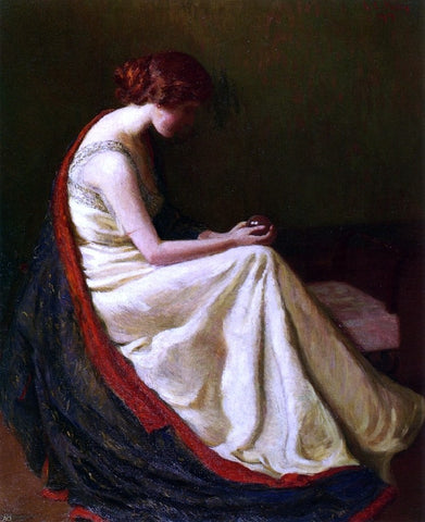  Lilla Cabot Perry The Chrystal Gazer - Hand Painted Oil Painting