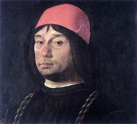  The Elder Lorenzo Costa Portrait of Giovanni Bentivoglio - Hand Painted Oil Painting