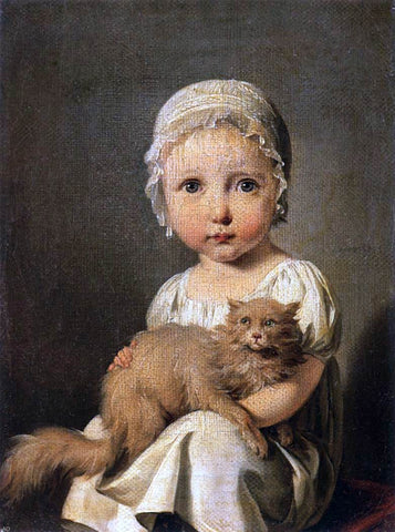  Louis Leopold Boilly Gabrielle Arnault as a Child - Hand Painted Oil Painting