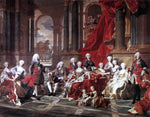  Louis Michel Van Loo The Family of Philip V - Hand Painted Oil Painting