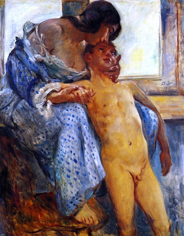  Lovis Corinth A Mother's Love - Hand Painted Oil Painting