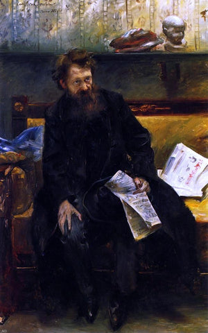  Lovis Corinth Portrait of the Poet Peter Hille - Hand Painted Oil Painting