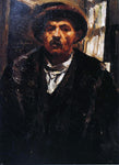  Lovis Corinth Self Portrait in a Fur Coat and a Fur Cap - Hand Painted Oil Painting