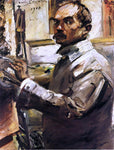  Lovis Corinth Self Portrait in a White Smock - Hand Painted Oil Painting