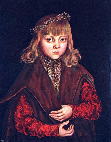  The Elder Lucas Cranach A Prince of Saxony - Hand Painted Oil Painting