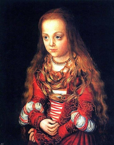  The Elder Lucas Cranach A Princess of Saxony - Hand Painted Oil Painting