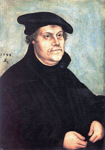  The Elder Lucas Cranach Portrait of Martin Luther - Hand Painted Oil Painting