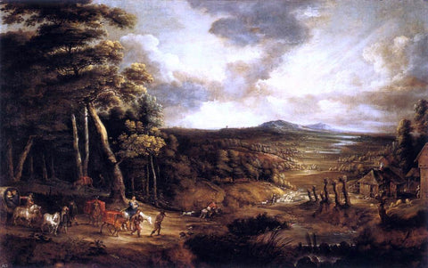  Lucas Van Uden Landscape with the Flight into Egypt - Hand Painted Oil Painting