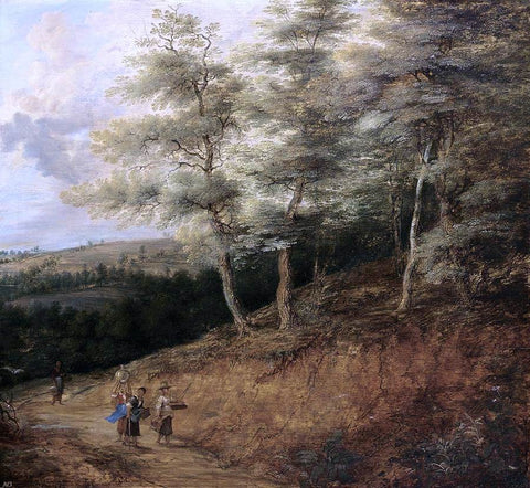  Lucas Van Uden Wooded Landscape - Hand Painted Oil Painting