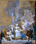  Luis Paret Y Alcazar Elegant Company Preparing for a Masked Ball - Hand Painted Oil Painting