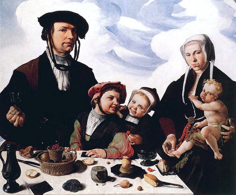  Maerten Van Heemskerck Family Portrait - Hand Painted Oil Painting