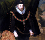  The Younger Marcus Gheeraerts Portrait of Sir Christopher Hatton - Hand Painted Oil Painting