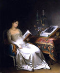  Marguerite Gerard Lady Reading in an Interior - Hand Painted Oil Painting